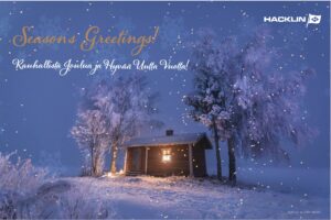 Hacklin Logistics season greetings christmas card