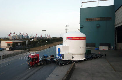 LNG tank 220 ton - from China to Turkey _ project forwarding reference hacklin logistics