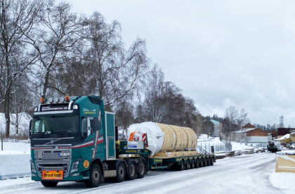 2023 - Sundsvall - Rio Grande twinroll project cargo delivery for puld pan paper industry break bulk - Hacklin Logistics