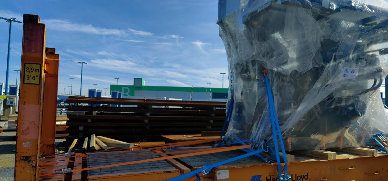 Project cargo shipment from Finland to North America, Saint-Hilarion, QC Canada, sawmill equipment