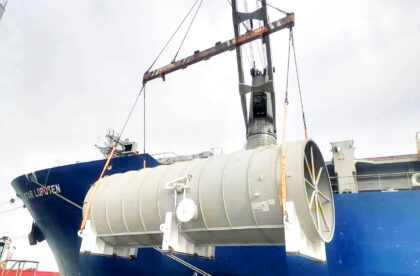 Project logistics delivery of project cargo to South America arranged by finnish freight forwarder Hacklin Logistics