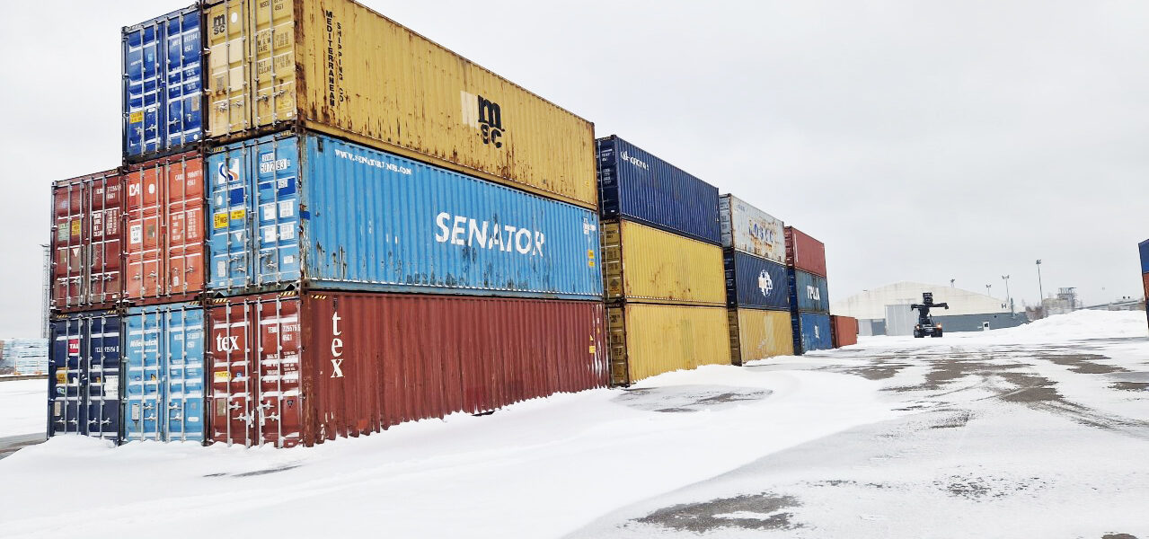 Container depot in Finland - Hacklin Hamiko yard