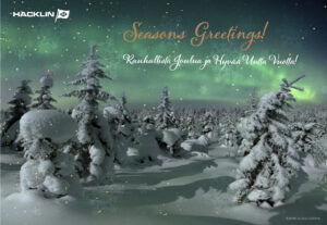Hacklin season's greetings card