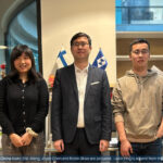 Hacklin China team: Eric Wang, Joyce Chen and Robin Shao are pictured, Ladin Ying is absent from the photo.