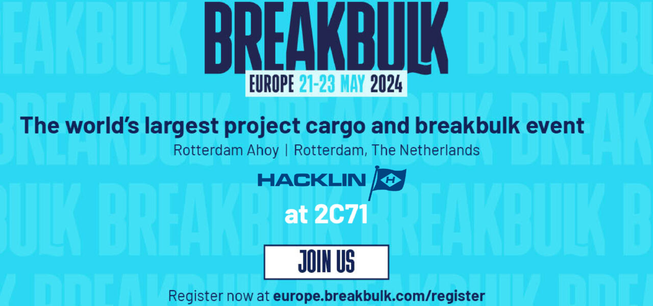Hacklin Logistics breakbulk europe rotterdam - project cargo logistics exhibition