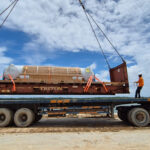 Projektihuolinta project cargo loaded on flat rack containers to Indonesia