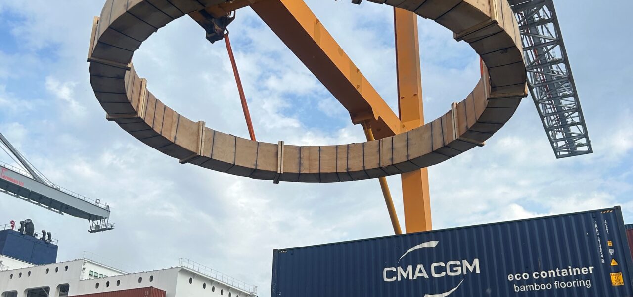 Project cargo transported from Finland to Asia on a board of CMA CGM vessel - projektihuolinta palvelut huolintaliike