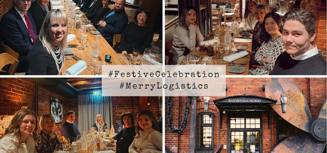 Hacklin Logistics personnel finnish freight forwarding celebrations christmas huolintapalvelut