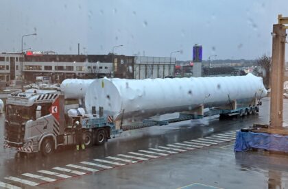 Loading of oversized project cargo from Estonia to Spain