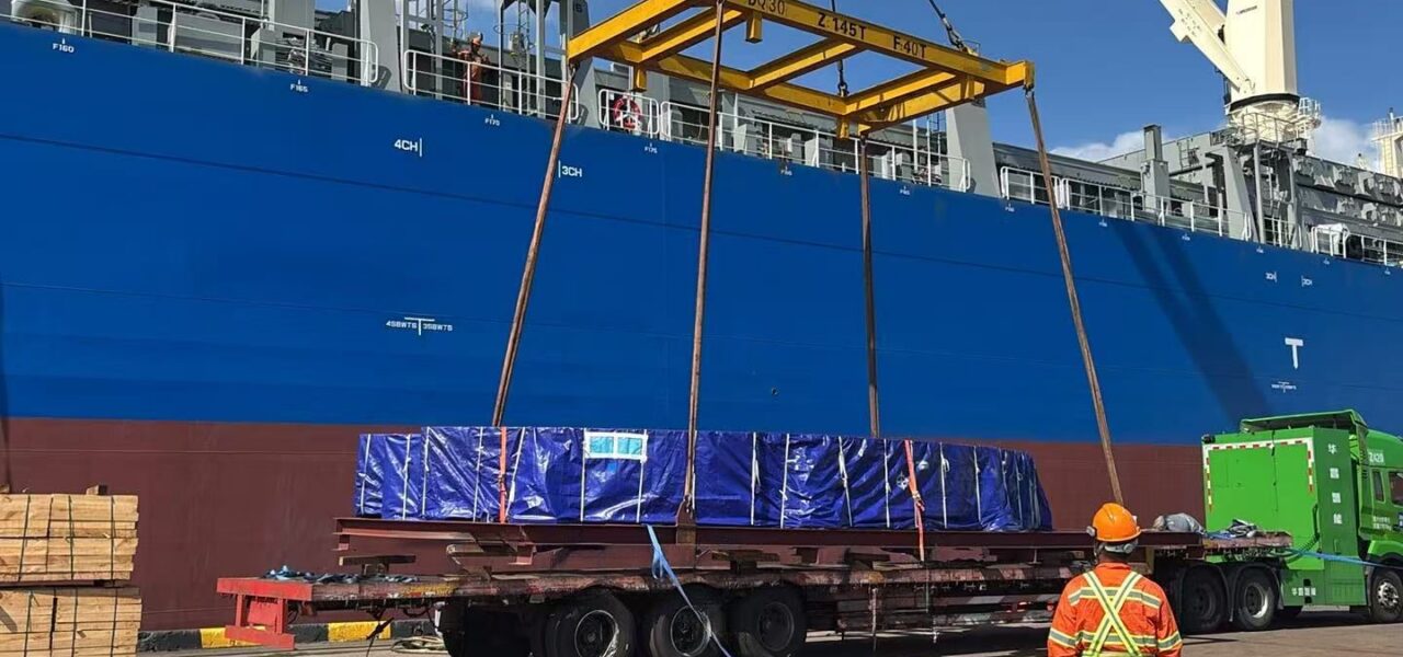 2025 - Hacklin Logistics industrial project cargo from China to South America