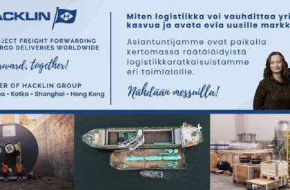 2025 - Hacklin exhibiting at Alihankintamessut Subcontracting fair in Tampere Finland