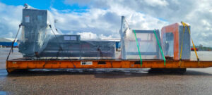 industrial conveyer equipment project cargo delivery on mafi from Finland to USA