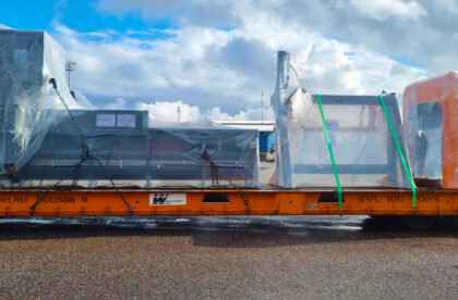 industrial conveyer equipment project cargo delivery on mafi from Finland to USA