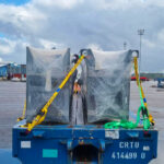 industrial conveyer equipment project cargo delivery on mafi from Finland to USA