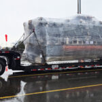 machinery equipment loaded to truck