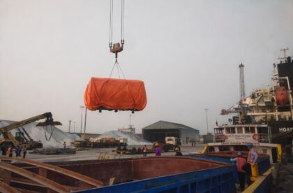 Breakbulk shipment from China to India