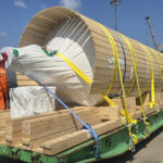 oversized heavy cargo loaded on mafi