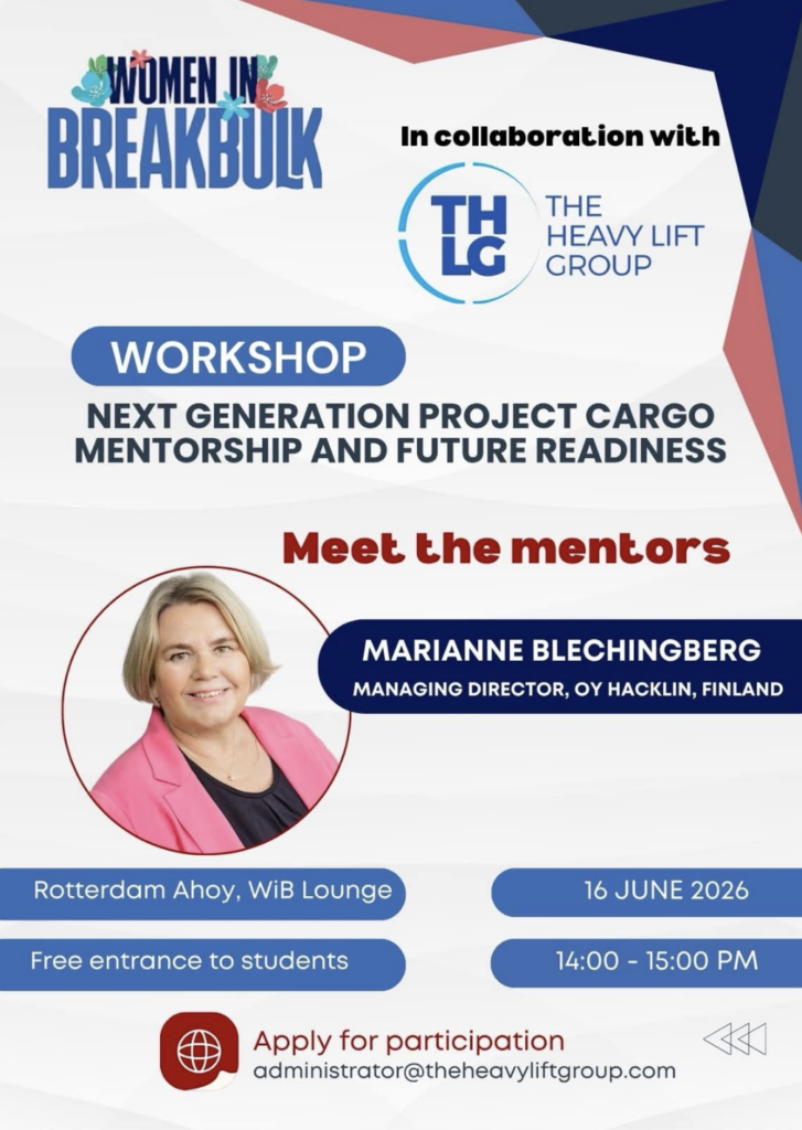 Women in BreakBulk Marianne speaker next generation project cargo Hacklin Logistics
