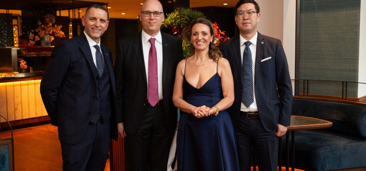 Hacklin Shanghai representatives and industry partners gathered at The Heavy Lift Group (THLG) conference, highlighting international cooperation within the global project logistics and heavy-lift community.