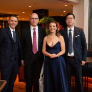 Hacklin Shanghai representatives and industry partners gathered at The Heavy Lift Group (THLG) conference, highlighting international cooperation within the global project logistics and heavy-lift community.