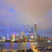 Shanghai China typhoon