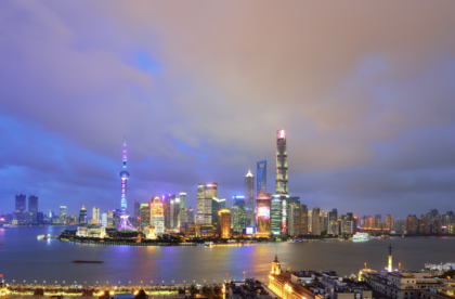 Shanghai China typhoon