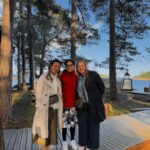 Hacklin Logistics colleagues connecting outdoors during a company wellbeing day focused on teamwork and employee wellbeing in Finland.